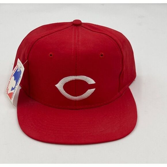 Vintage Cincinnati Reds Hat Snapback With Tag TEI Official Major League Baseball - Picture 1 of 9